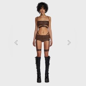 Darker Wavs Echo Strappy 3-Piece Lingerie Set